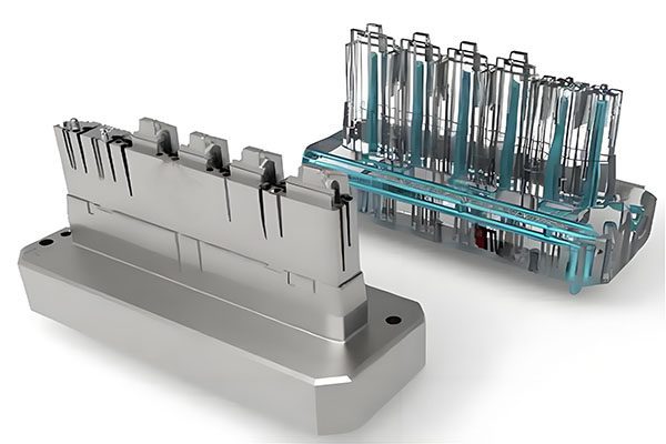 Conformal cooling in injection mold