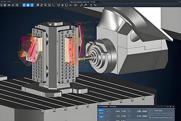 CAM simulation for spare parts CNC machining