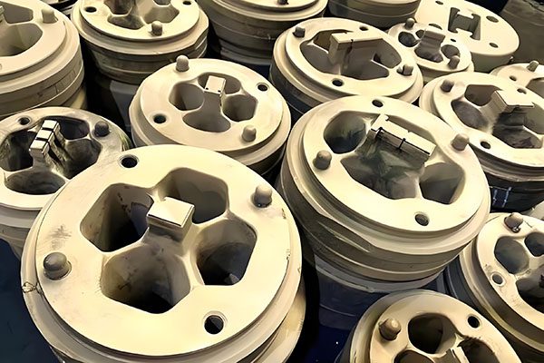 Improper loading causing heat treatment deformation